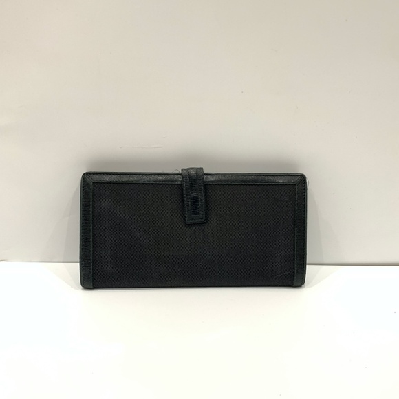 Gucci Black G Metallic Logo Long Wallet Sku#85429 (Gently used, snap loose) - Picture 2 of 15